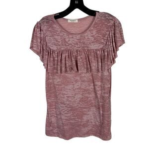 Promesa ruffle burn out t-shirt